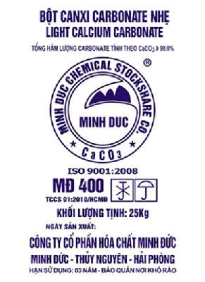 Bột canxi carbonate nhẹ MĐ 400