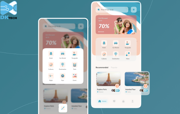 Thiết kế app du lịch