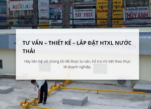 Dịch Vụ Tư Vấn, Thiêt kế, Lắp đặt HTXL Nước Thải