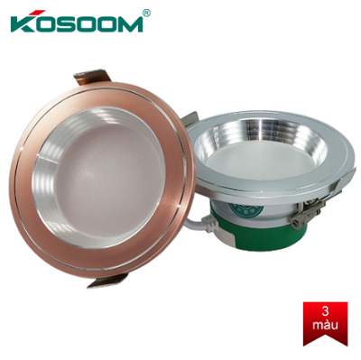 Đèn LED Âm Trần Kosoom 3 Màu 7W Viền Trắng DL-KS-DMT-7