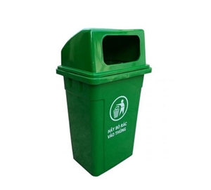 Thùng Rác Nhựa 90L Nắp Hở