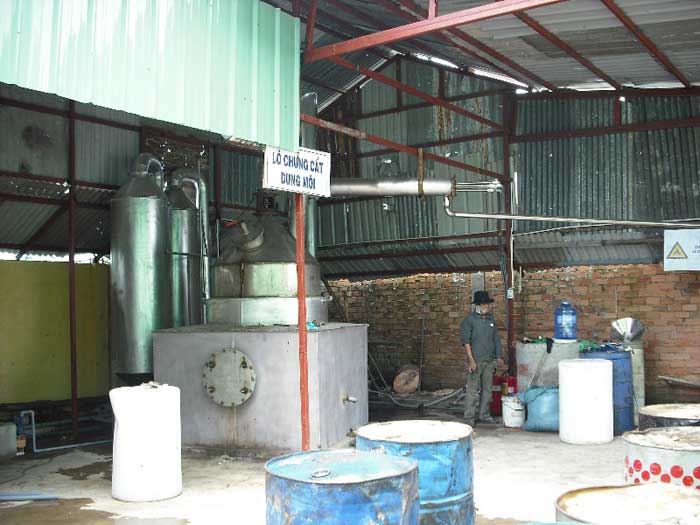 Lò chưng cất dung môi