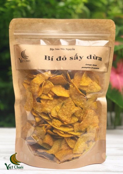 Bí đỏ sấy dừa