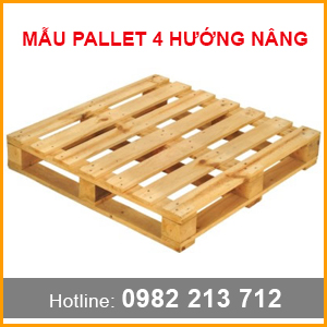 Pallet gỗ 4 hướng nâng