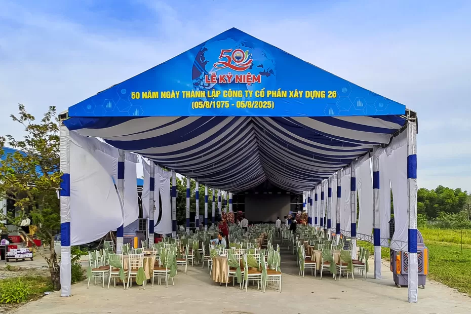 Cho thuê nhà bạt sự kiện