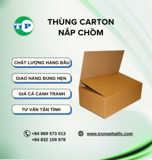 Thùng Carton Nắp Chồm