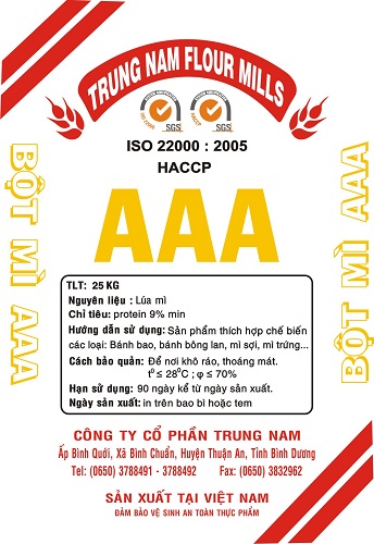 Bột mỳ làm bánh bao, bánh bông lan