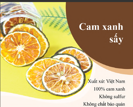 Cam xanh sấy