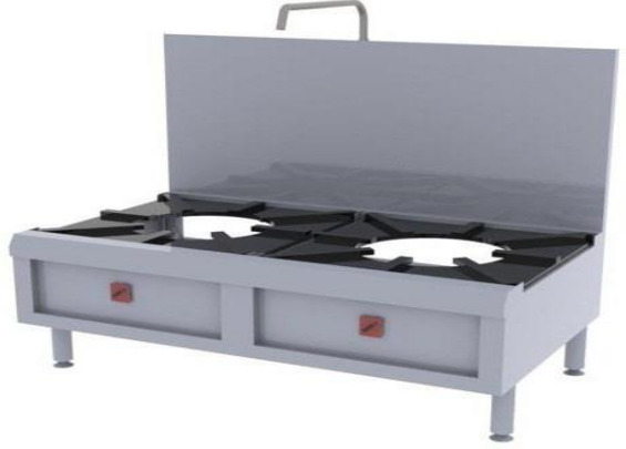Bếp hầm đôi kiềng vuông