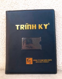 Bìa da trình ký