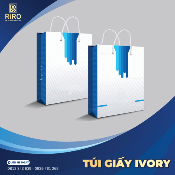 In túi giấy ivory