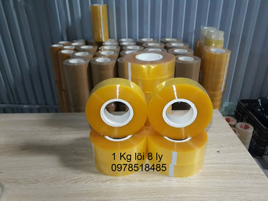 Băng dính vàng chanh loại cuộn 1kg