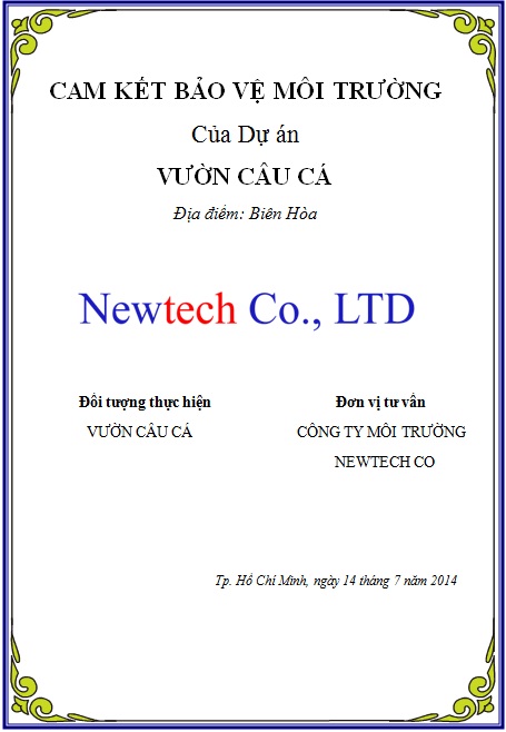 Cam kết bảo vệ môi trường