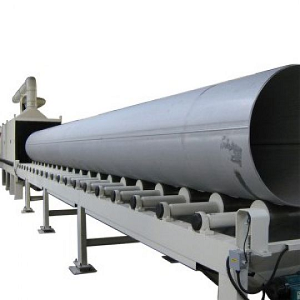 Máy Băng Chuyền Con Lăn Phun Sản Phẩm Ống Thép