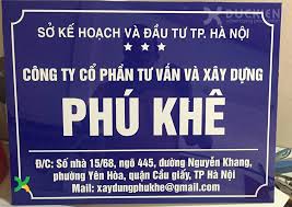Biển công ty mica