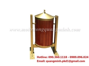 Thùng Rác Ngoài Trời Đơn