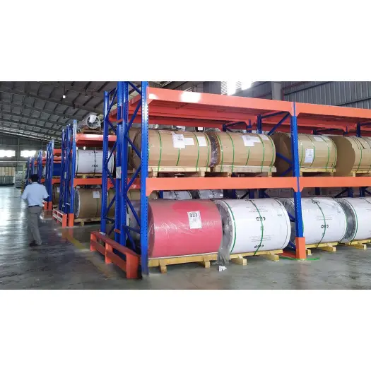 Kệ chứa nhôm cuộn 2 tầng