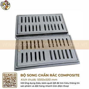 Song Chắn Rác Composite 1000x500mm
