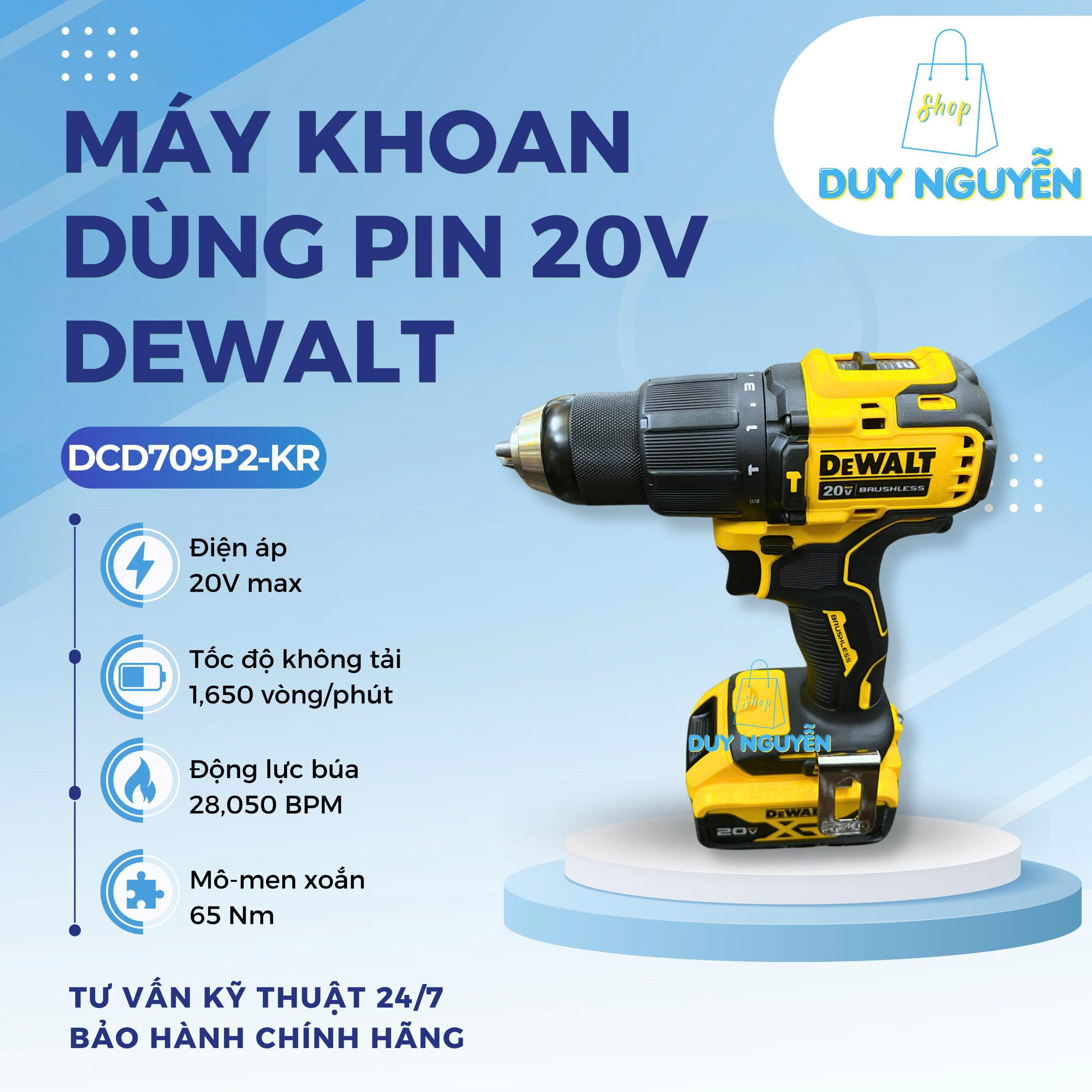 Máy khoan dùng pin 20V