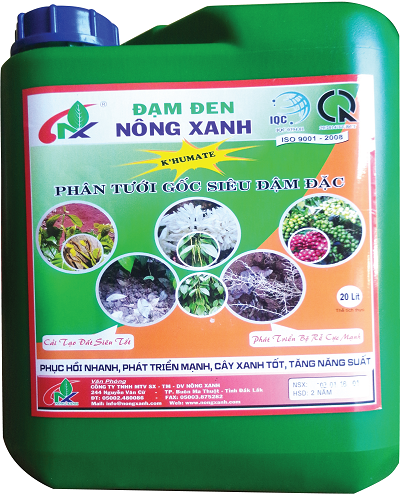 Phân tưới gốc siêu đậm đặc Đạm Đen Nông Xanh