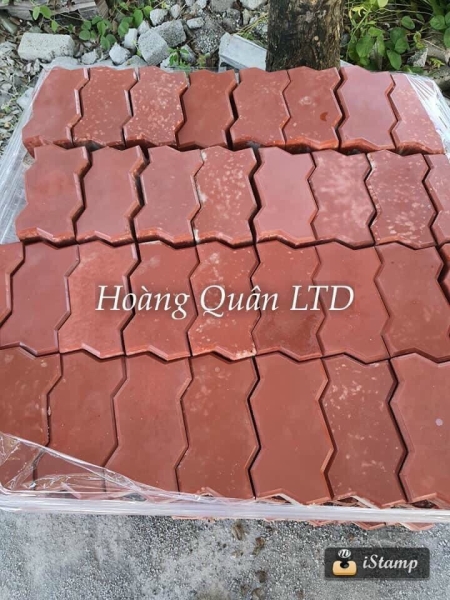 Gạch ziczac đỏ men bóng