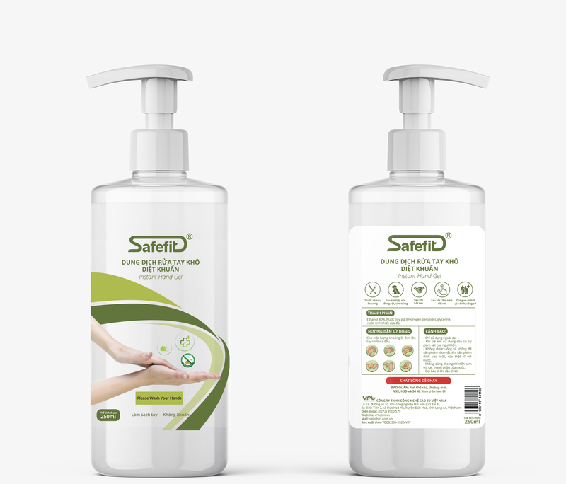 Dung dịch rửa tay khô diệt khuẩn Safefit