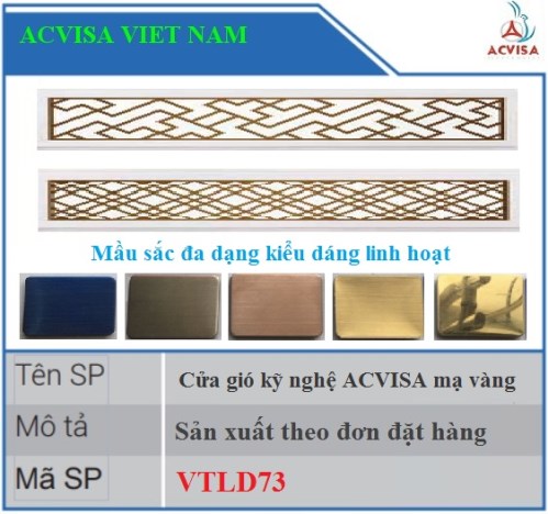 Cửa gió kỹ nghệ ACVISA