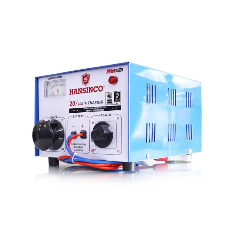 Máy nạp ắc quy Hansinco 20A - Quấn dây đồng