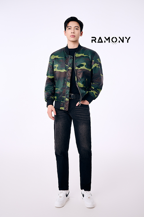 Áo bomber xanh