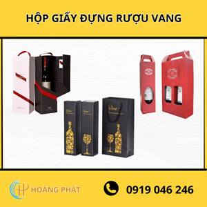 Hộp Giấy Đựng Rượu Vang