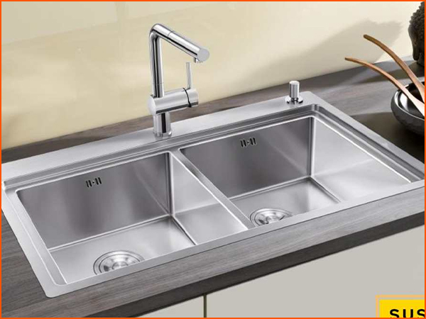 Chậu đôi lệch cấp