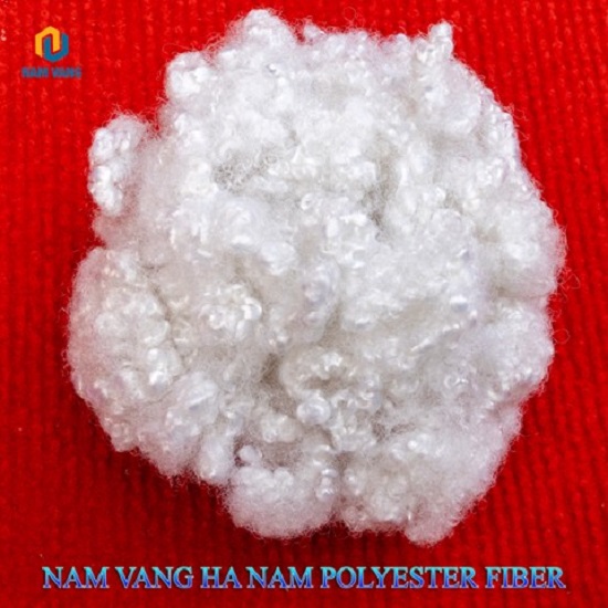 Xơ Polyester tái sinh trắng xỉn