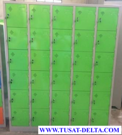 Tủ Sắt Đựng Đồ 30 Ngăn Cánh Màu Xanh