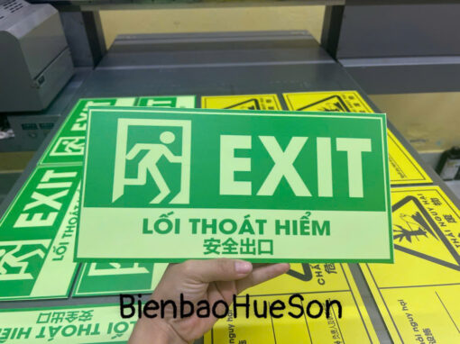 Biển báo exit – song ngữ Việt Trung