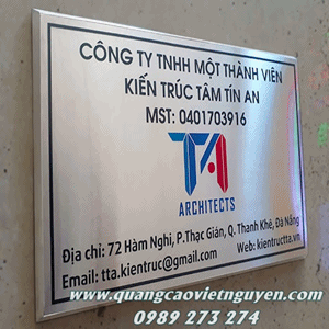 Thi Công Bảng Số Nhà Inox