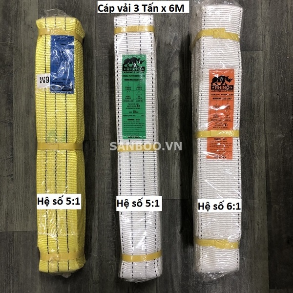 Dây cáp vải cẩu hàng