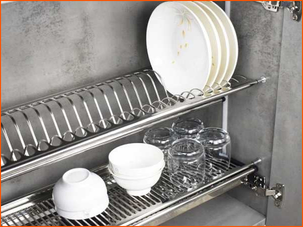 Giá chén bát cố định chữ V
