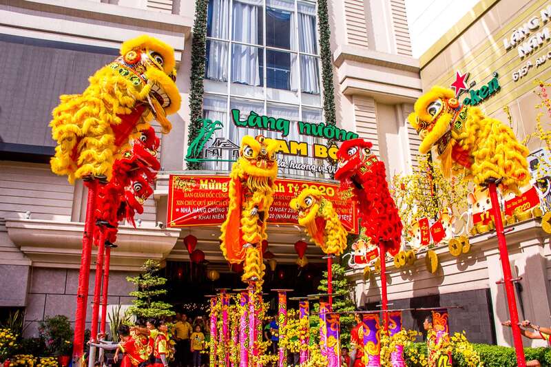 Cho thuê đoàn múa lân sư rồng