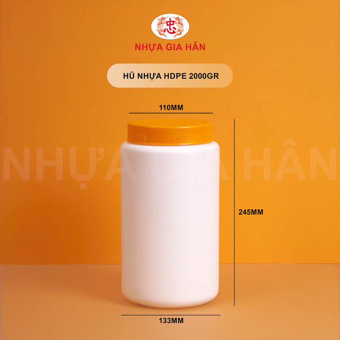 Hũ nhựa 2000g