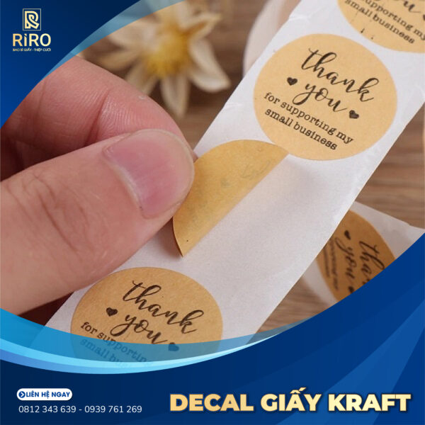 In decal giấy kraft