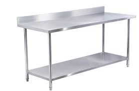 Bàn inox có thành