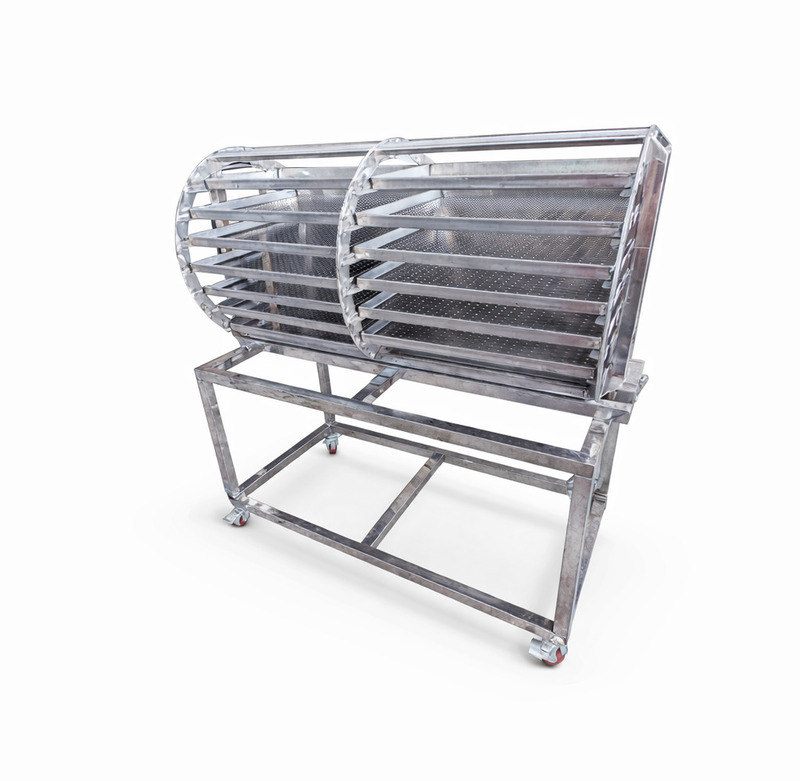 Xe đẩy khay máy hấp 450L