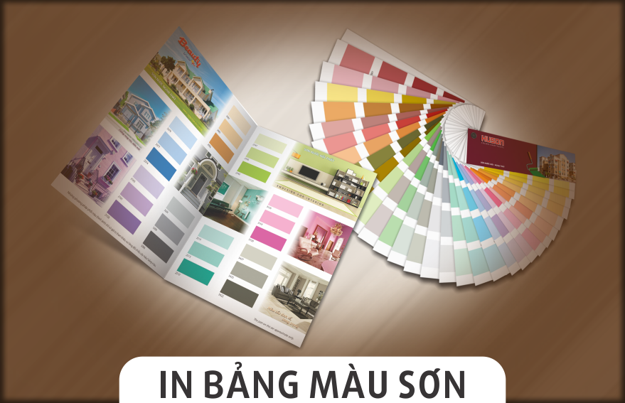 In bảng màu sơn