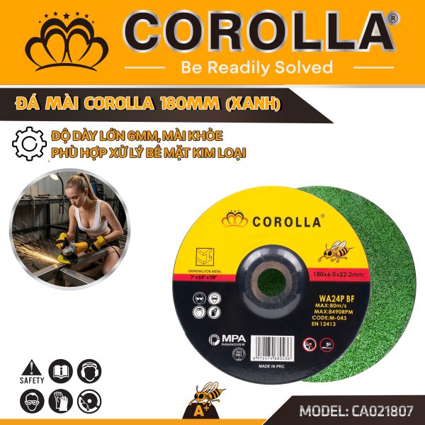 Đá mài inox kim loại Corolla 180x6mm