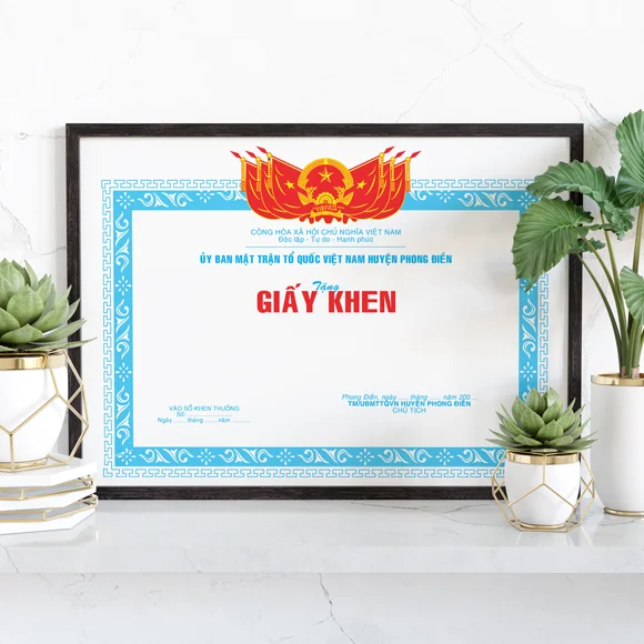 In giấy khen