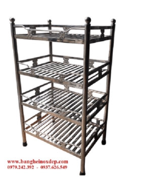 Kệ Chén Inox 4 Tầng