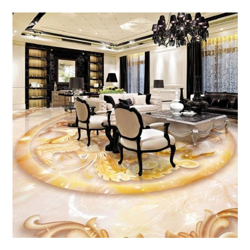 Gạch 3D phòng khách