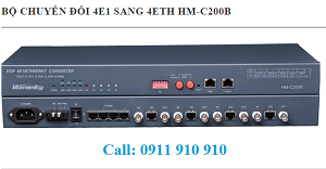 Bộ Chuyển Đổi 4E1 sang 4Ethernet HM-C200B