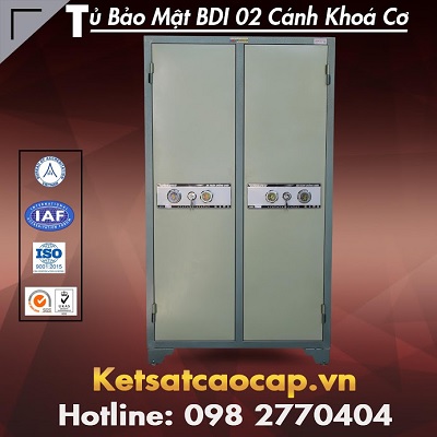 Tủ Bảo Mật BDI 2 Cánh Khóa Cơ