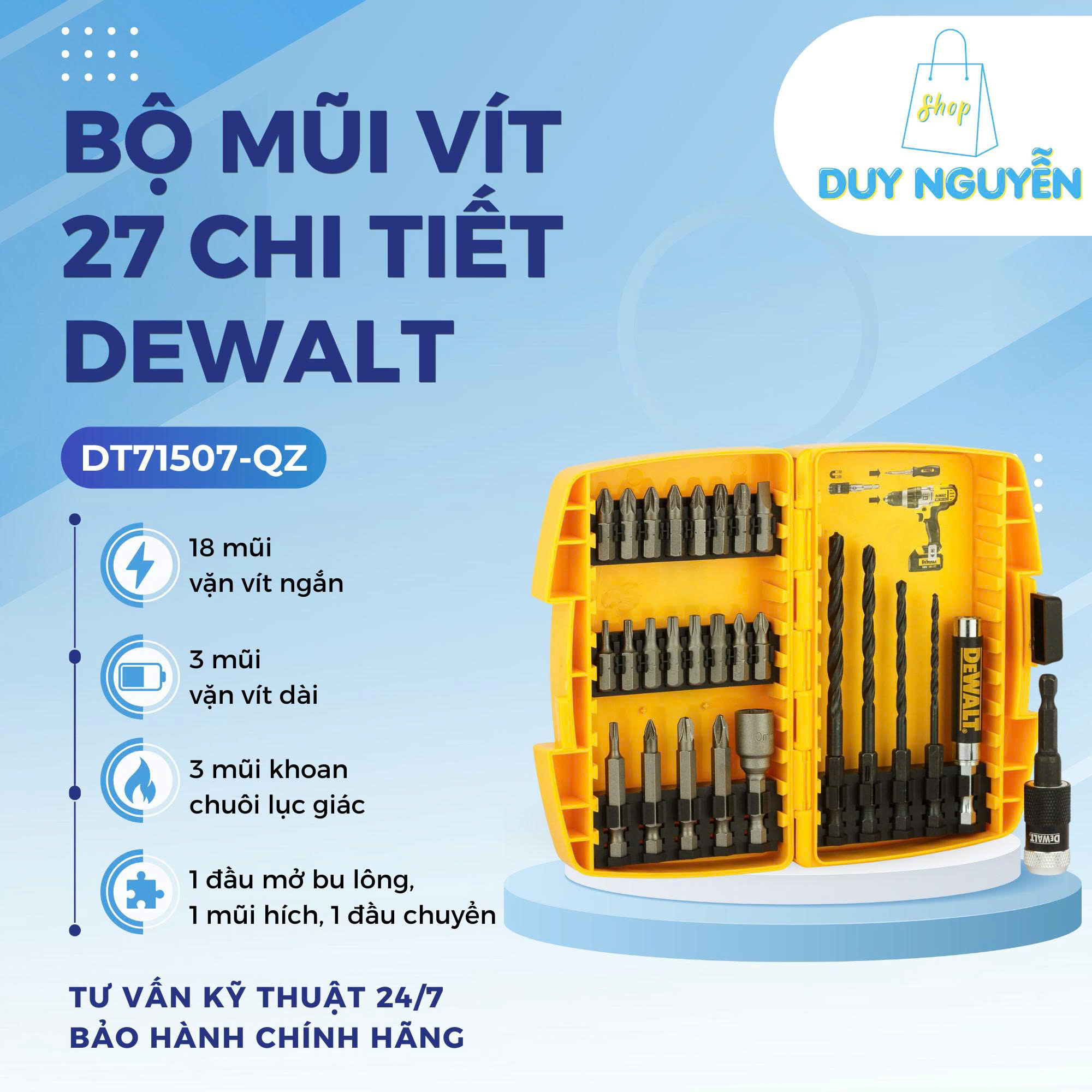 Bộ mũi vít 27 chi tiết